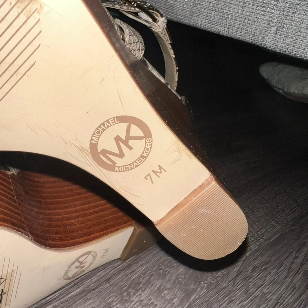 Carmen Snake Embossed Wedge Sandal - Picture 4 of 4